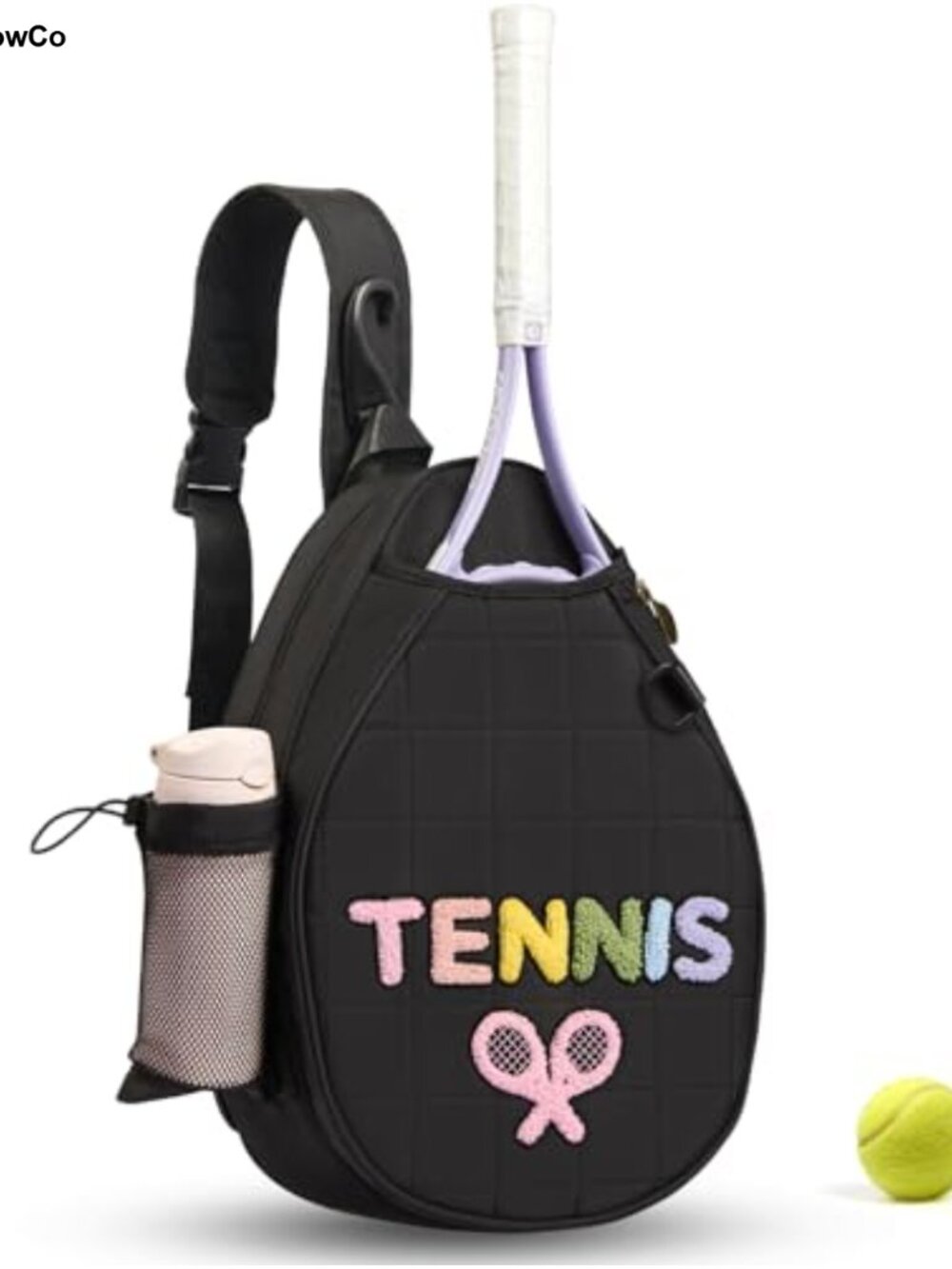 Waterproof Tennis Racket Bag Crossbody Sling for Women